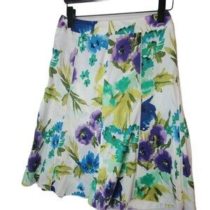 LAURA PETITES | gorgeous floral print skirt